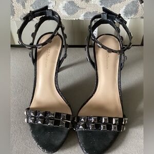 BCBGENERATION Black Ankle Strap Heels